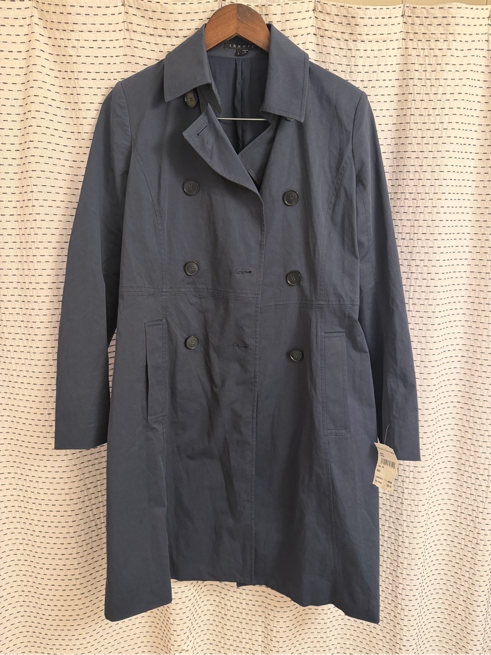 Theory Navy Trench Coat